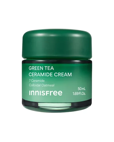 Tarro de Green Tea Ceramide Cream sobre fondo blanco
