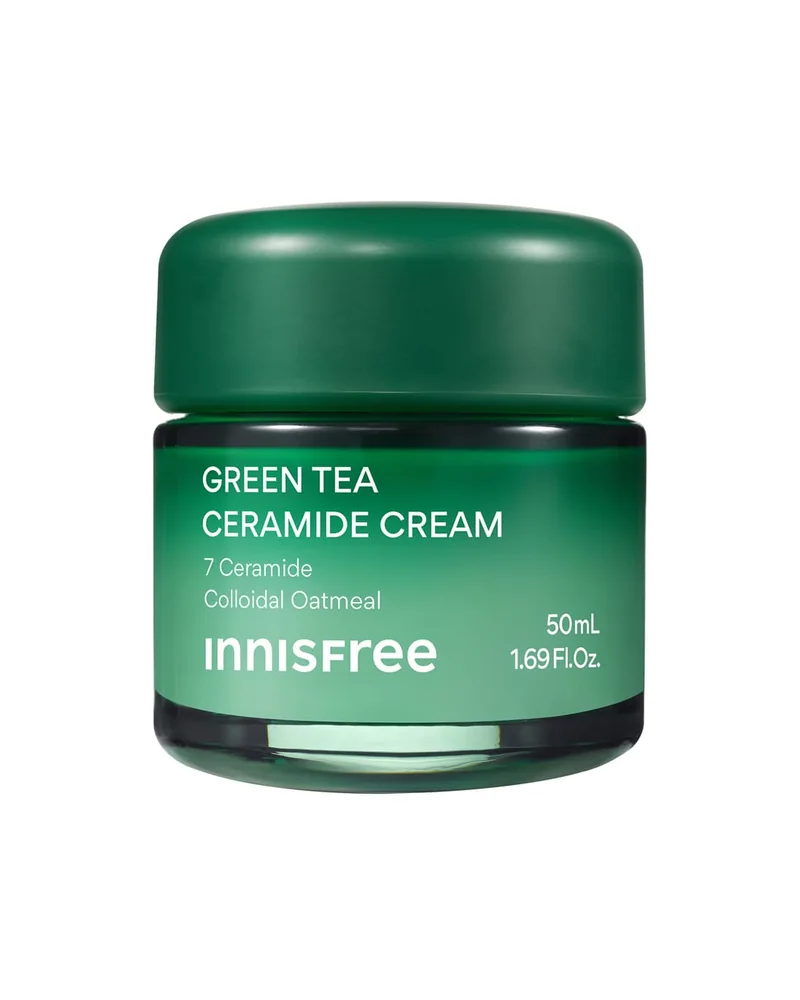 Tarro de Green Tea Ceramide Cream sobre fondo blanco