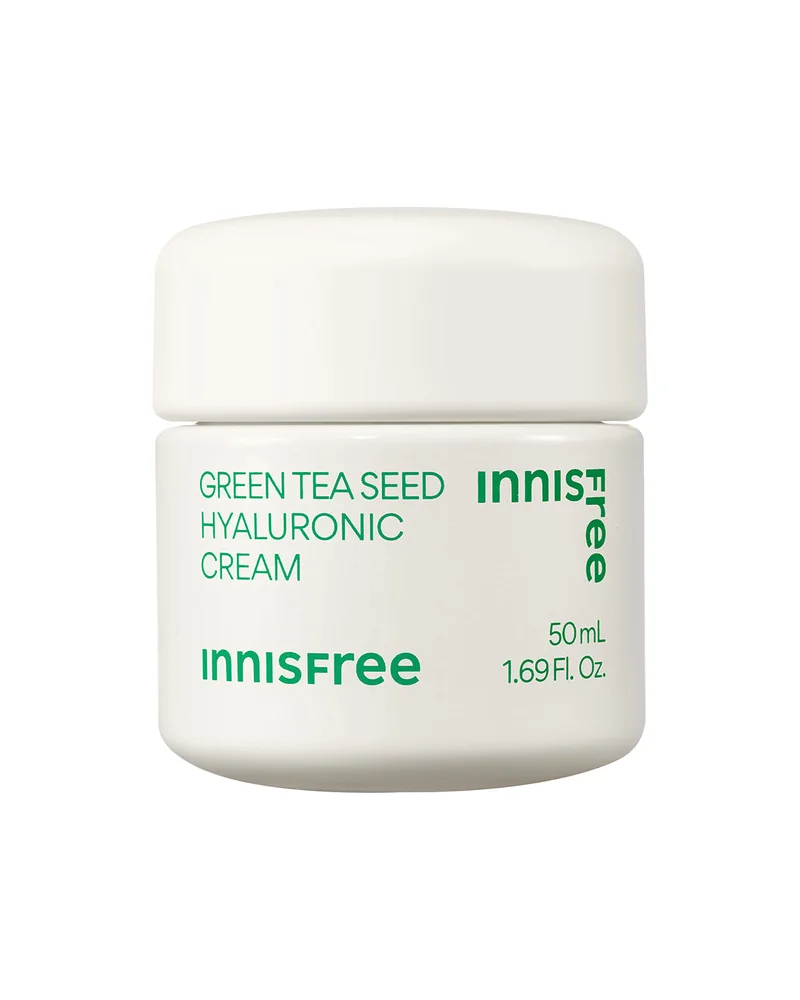 Tarro de Green Tea Seed Hyaluronic Cream sobre fondo blanco