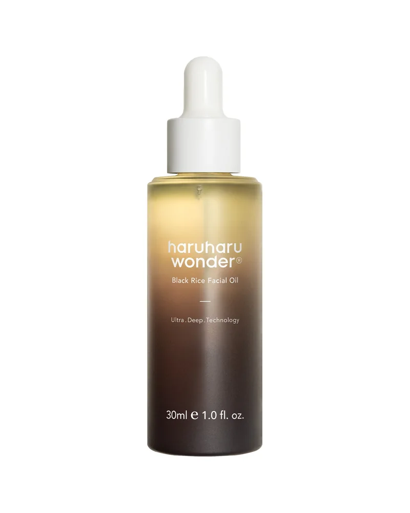 Envase de Black Rice Facial Oil sobre fondo blanco