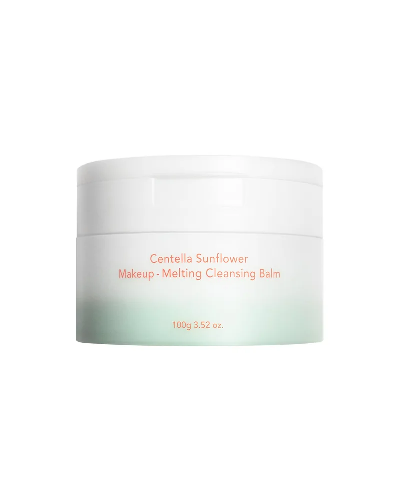 Envase de Centella Sunflower Makeup-Melting Cleansing Balm sobre fondo blanco