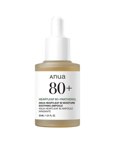 Envase de Heartleaf 80 Moisture Soothing Ampoule sobre fondo blanco