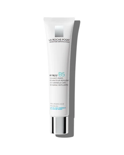 Envase de Hyalu B5 Crema sobre fondo blanco