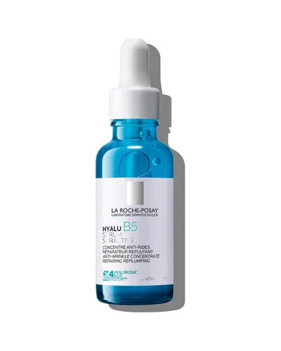 Envase de Hyalu B5 Suractivated Sérum sobre fondo blanco