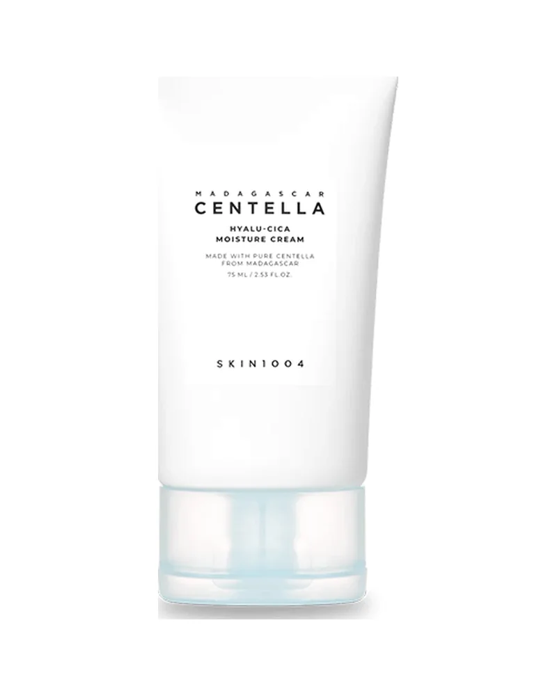 Envase de Madagascar Centella Hyalu-Cica Moisture Cream sobre fondo blanco