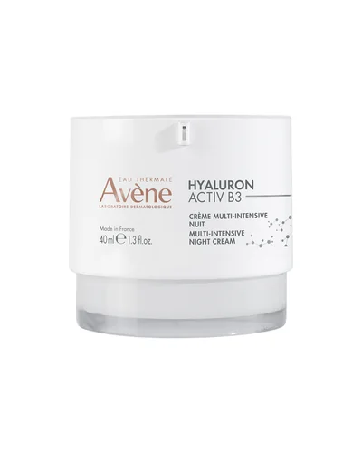 Envase de Hyaluron Activ B3 Crema de noche sobre fondo blanco