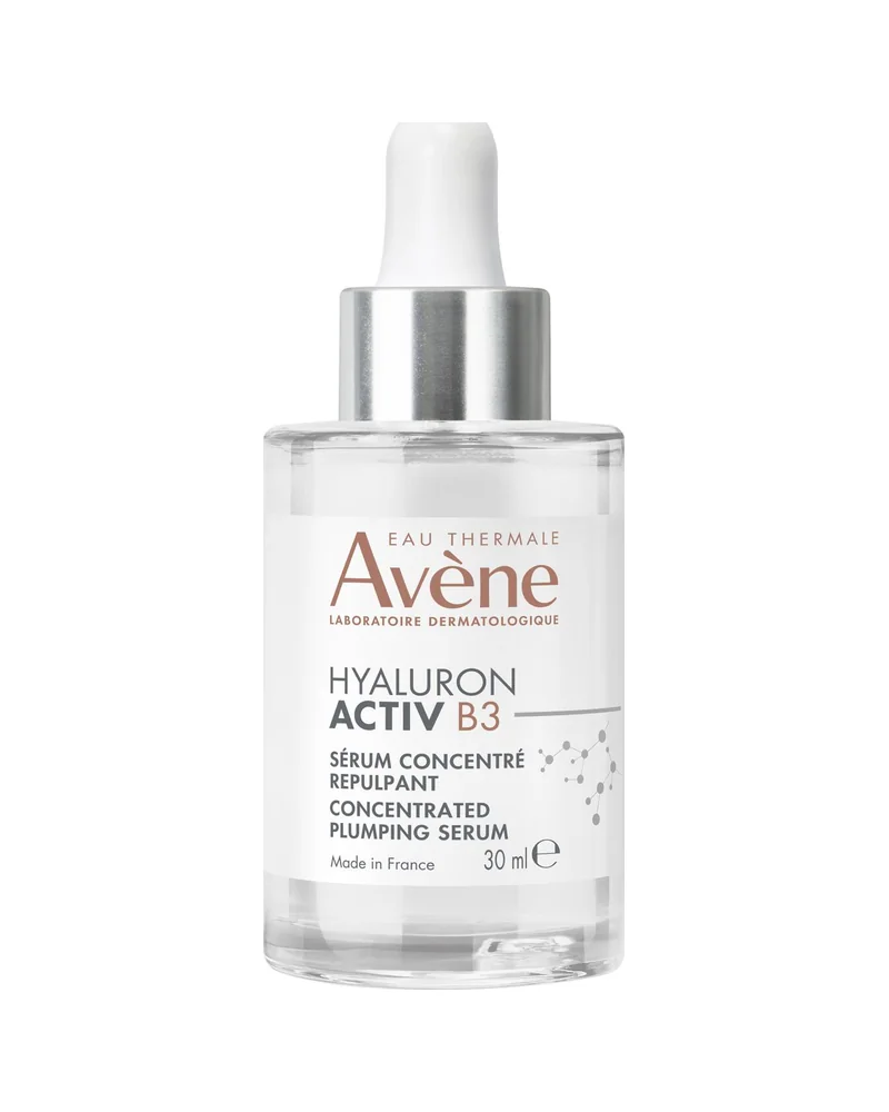 Envase de Hyaluron Activ B3 Sérum sobre fondo blanco
