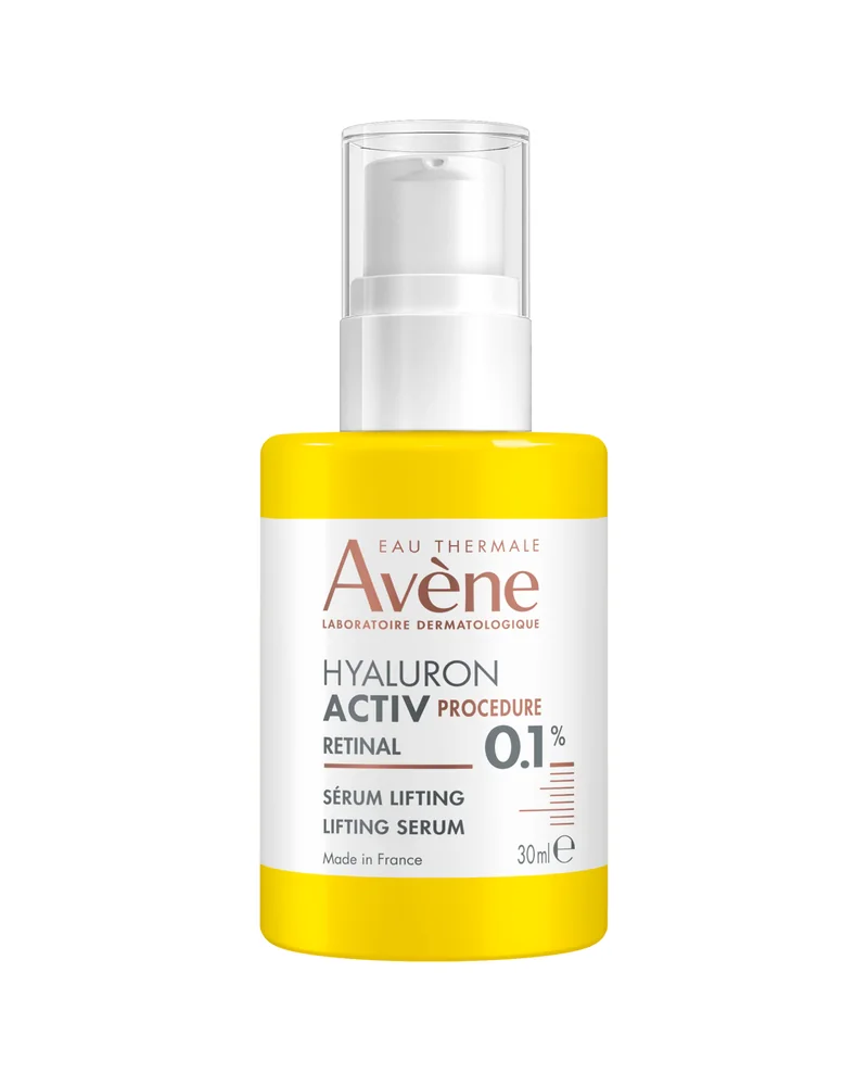 Envase de Hyaluron Activ Procedure Sérum Lifting 0,1 % Retinal sobre fondo blanco