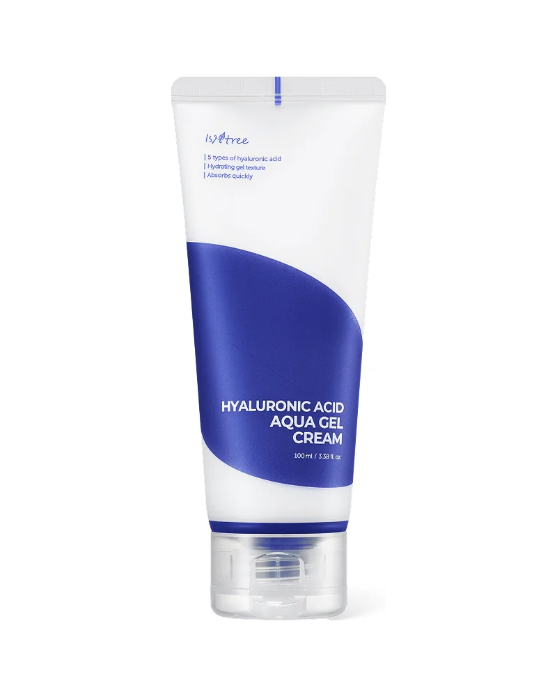 Tubo de Hyaluronic Acid Aqua Gel Cream sobre fondo blanco