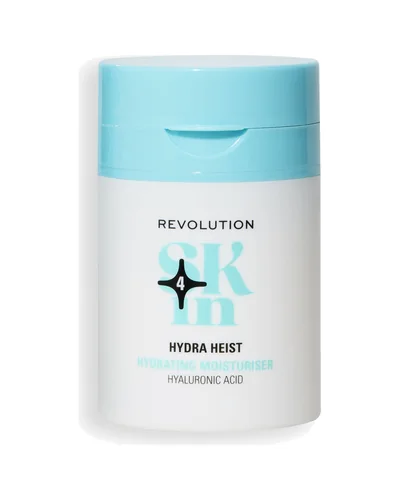 Envase de Hydra Heist Hyaluronic Acid Hydrating Moisturiser sobre fondo blanco