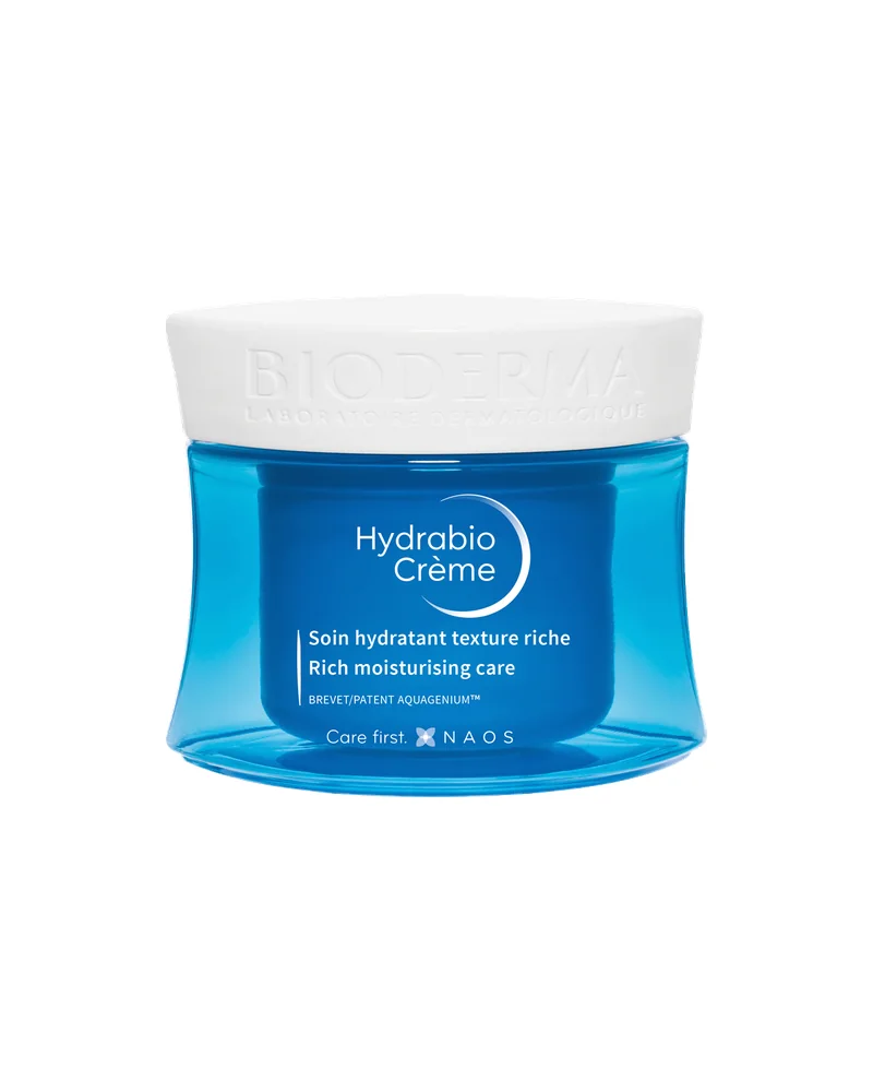 Envase de Hydrabio Crema sobre fondo blanco