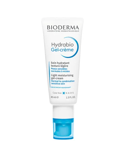 Envase de Hydrabio Gel-Crema sobre fondo blanco