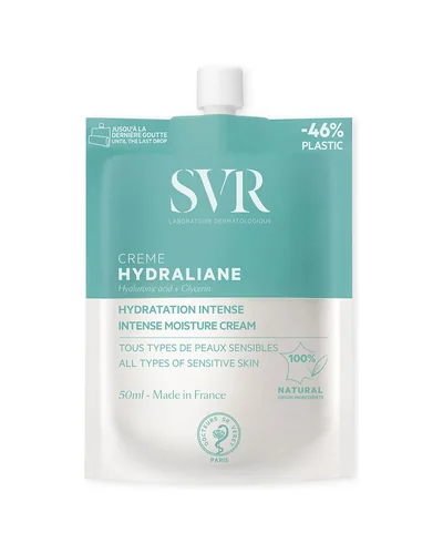 Envase de Hydraliane Crème sobre fondo blanco