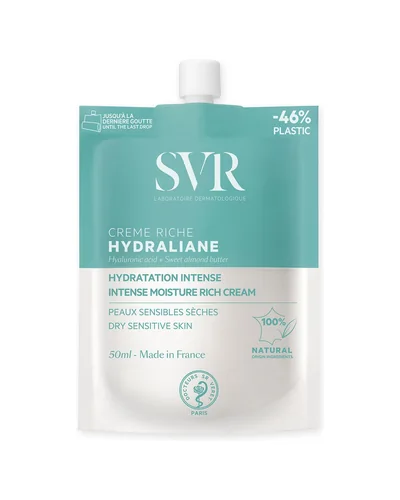 Envase de Hydraliane Riche sobre fondo blanco