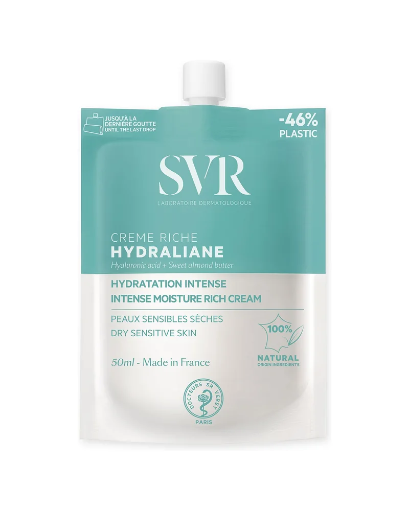 Envase de Hydraliane Riche sobre fondo blanco