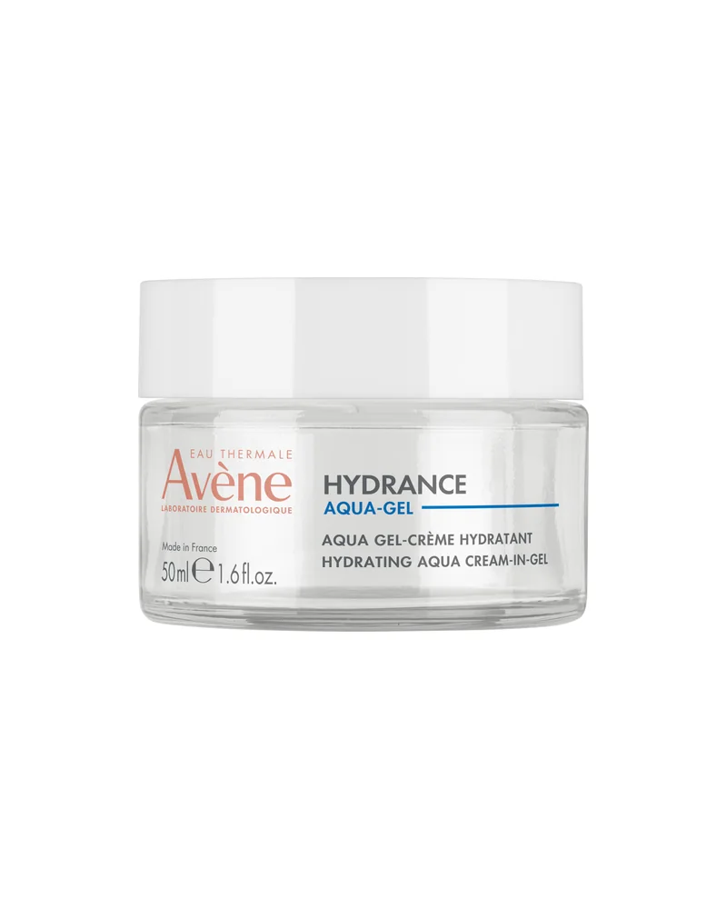 Envase de Hydrance Aqua-Gel sobre fondo blanco
