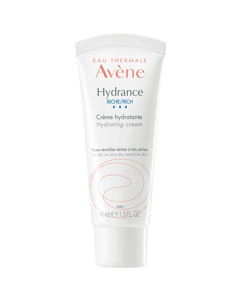 Envase de Hydrance Rica Crema hidratante sobre fondo blanco