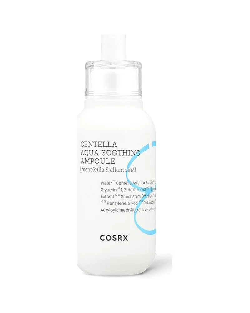 Envase de Hydrium Centella Aqua Soothing Ampoule sobre fondo blanco