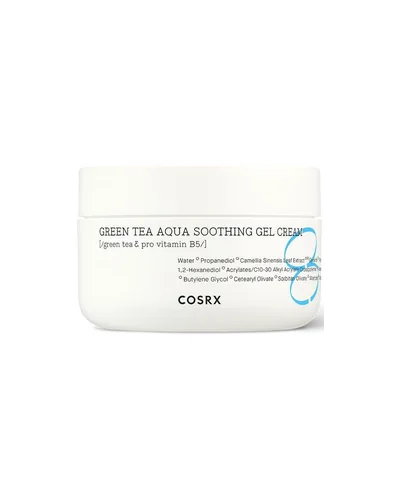 Envase de Hydrium Green Tea Aqua Soothing Gel Cream sobre fondo blanco