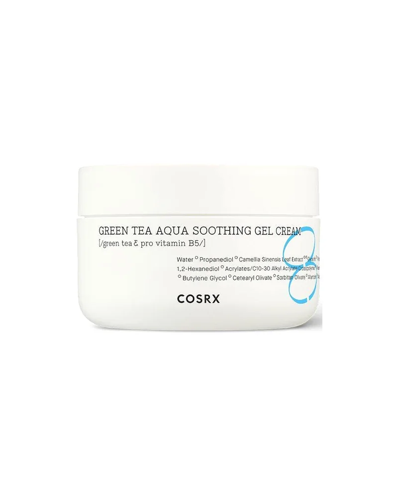 Envase de Hydrium Green Tea Aqua Soothing Gel Cream sobre fondo blanco