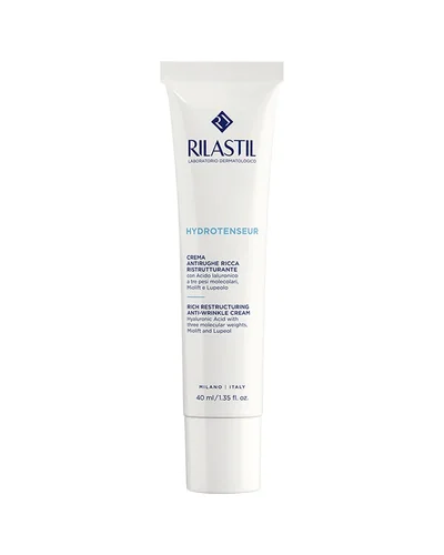 Envase de Hydrotenseur Crema Rica sobre fondo blanco