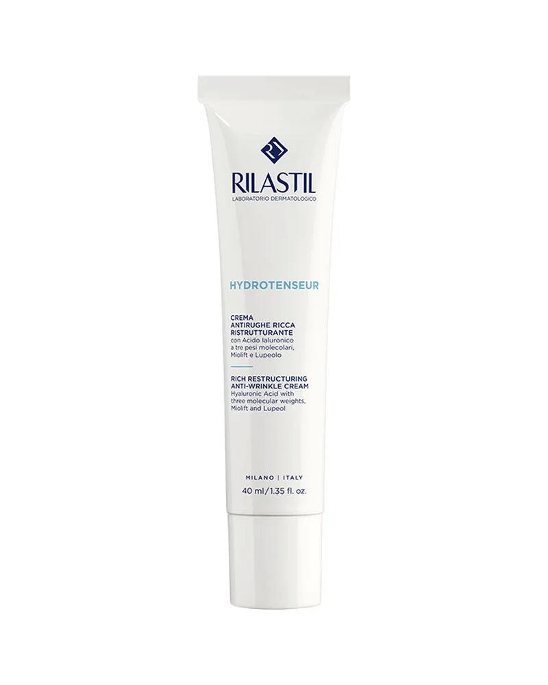 Envase de Hydrotenseur Crema Rica sobre fondo blanco