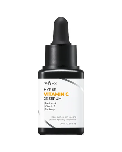 Frasco con cuentagotas de Hyper Vitamin C 23 Serum sobre fondo blanco