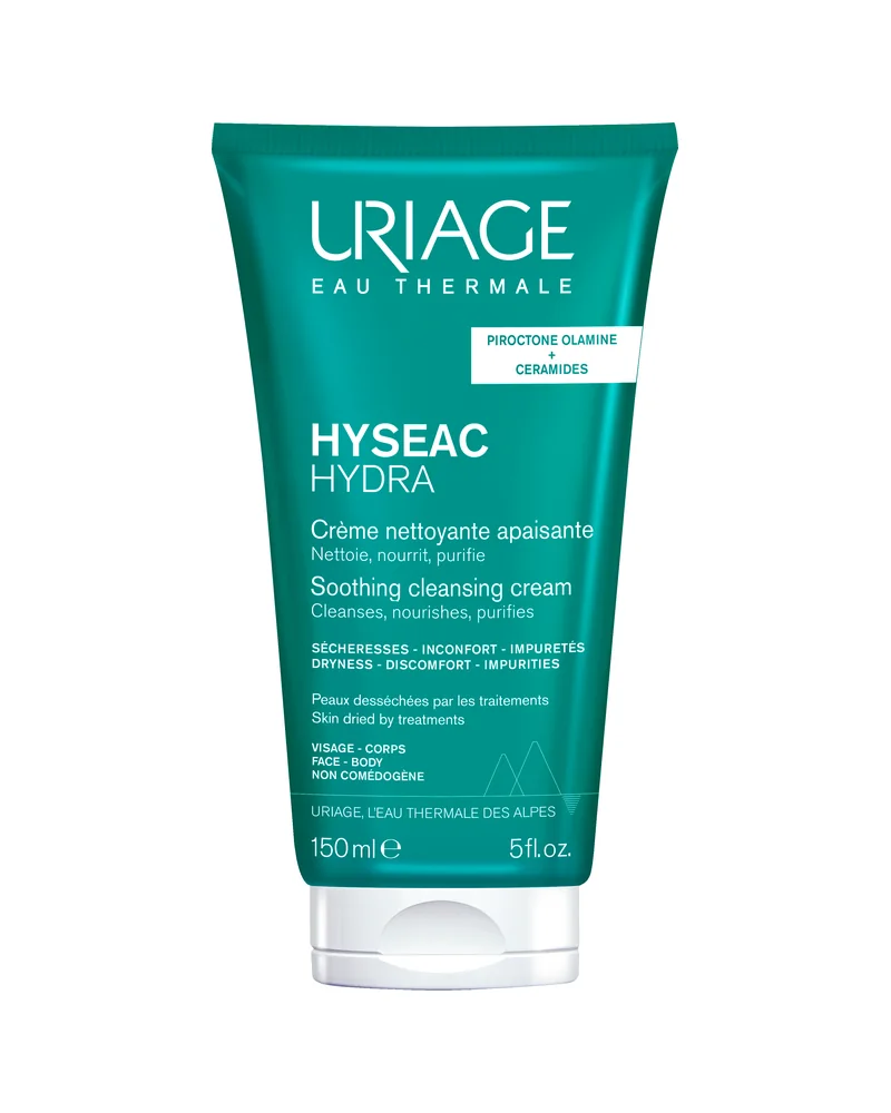 Envase de Hyséac Crema Limpiadora sobre fondo blanco