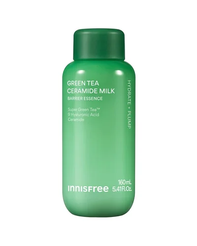 Frasco de Green Tea Ceramide Milk sobre fondo blanco