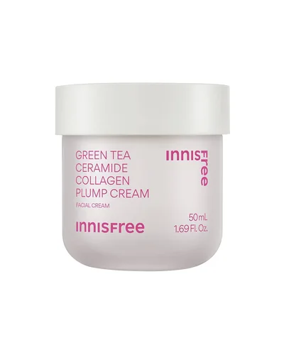 Tarro de Green Tea Ceramide Plump Cream sobre fondo blanco