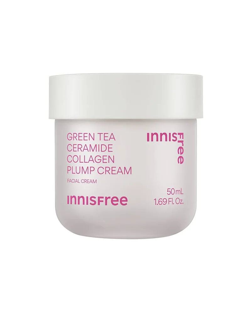 Tarro de Green Tea Ceramide Plump Cream sobre fondo blanco