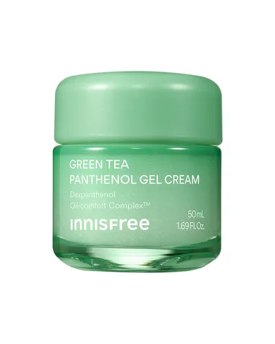 Tarro de Green Tea Panthenol Gel Cream sobre fondo blanco