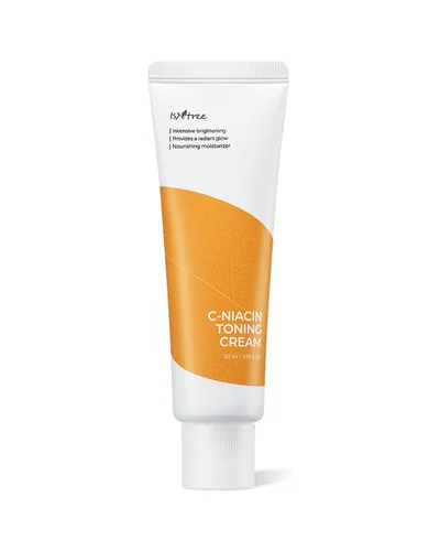 Tubo de C-Niacin Toning Cream sobre fondo blanco