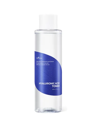 Frasco de Hyaluronic Acid Toner sobre fondo blanco