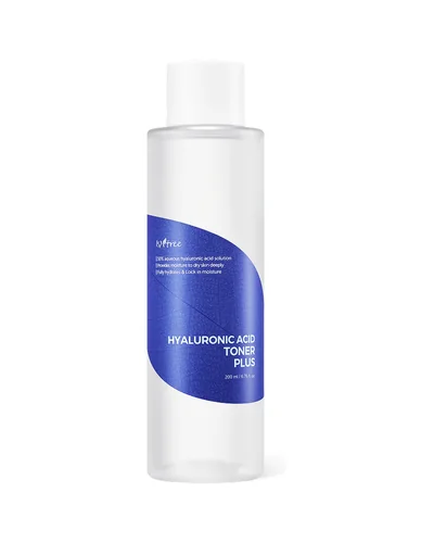 Frasco de Hyaluronic Acid Toner Plus sobre fondo blanco