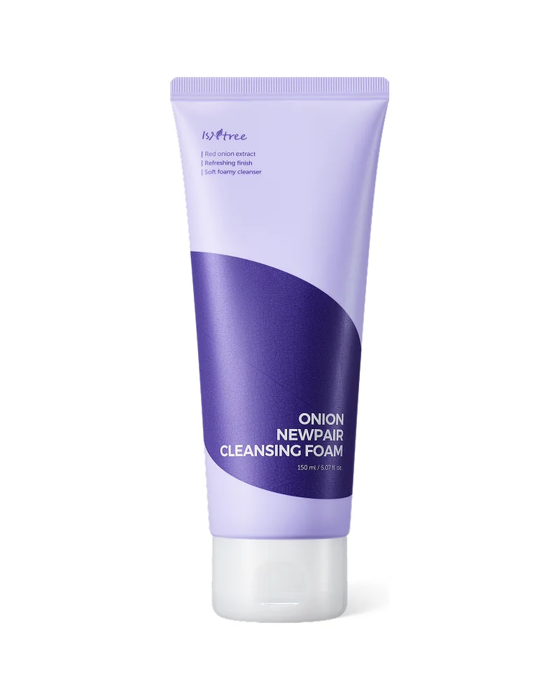 Tubo de Onion Newpair Cleansing Foam sobre fondo blanco