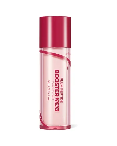 Frasco de Plum Peptide Booster 2000s sobre fondo blanco