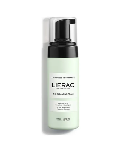 Envase de La Espuma Limpiadora de Lierac sobre fondo blanco
