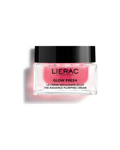 Tarro de Glow Fresh La Crema Repulpante Luminosidad sobre fondo blanco