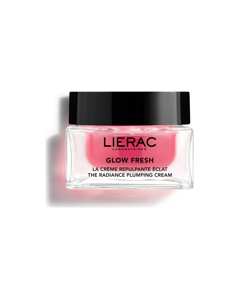 Tarro de Glow Fresh La Crema Repulpante Luminosidad sobre fondo blanco