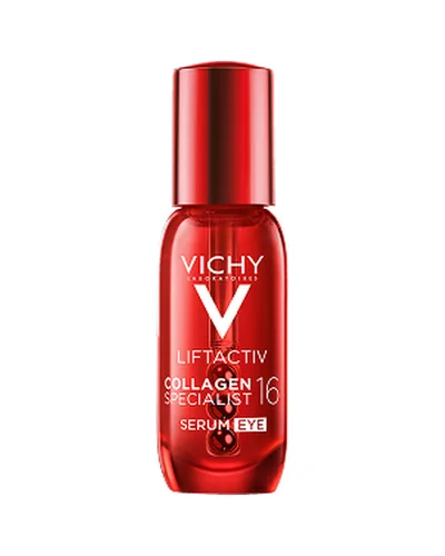 Envase de Liftactiv Collagen Specialist 16 Sérum de Ojos sobre fondo blanco