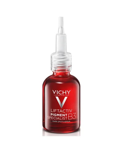 Envase de Liftactiv Pigment Specialist B3 Sérum sobre fondo blanco