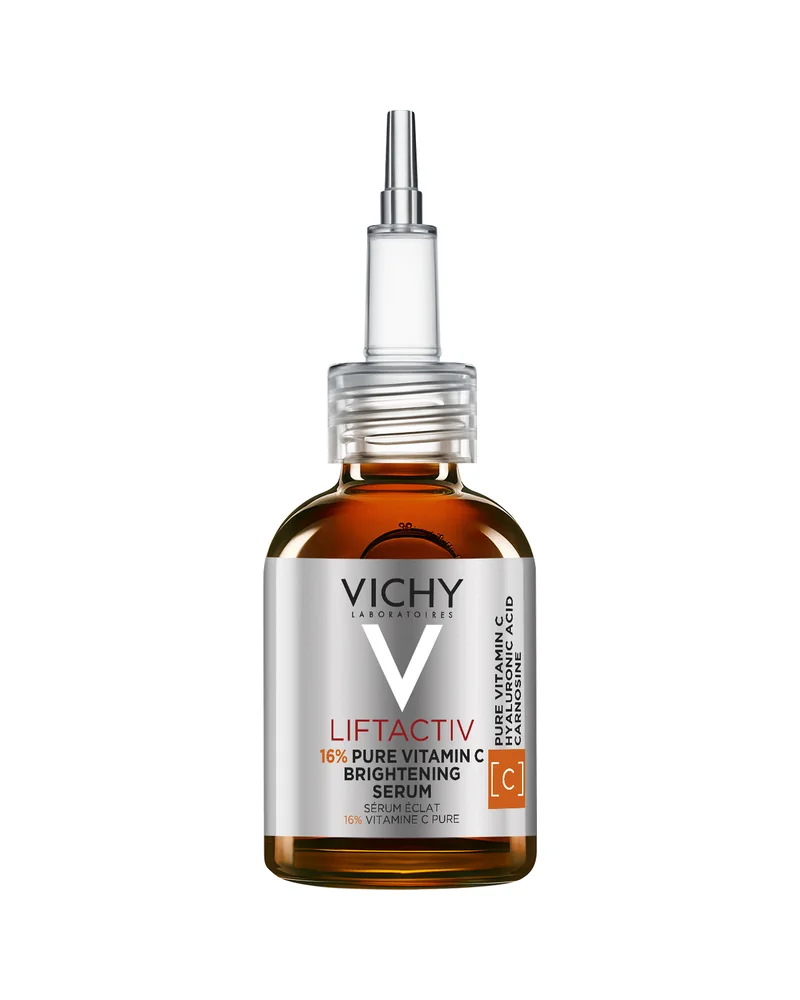 Envase de Liftactiv Sérum 16% Vitamina C sobre fondo blanco