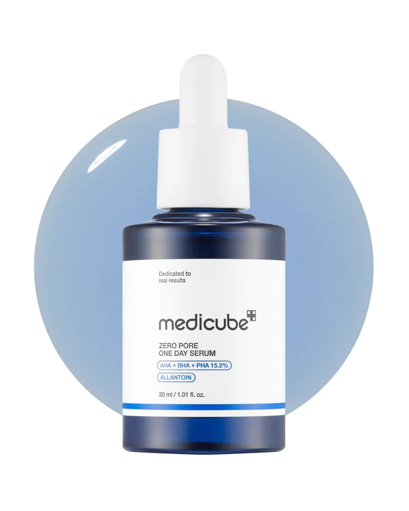 Frasco de Zero Pore One-day Peptide Serum sobre fondo blanco