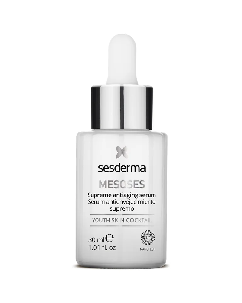 Envase de Mesoses Sérum sobre fondo blanco
