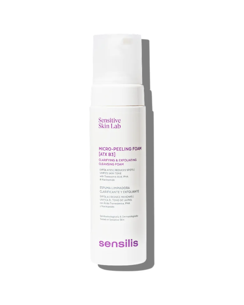 Envase de Micro-Peeling Foam ATX B3 sobre fondo blanco