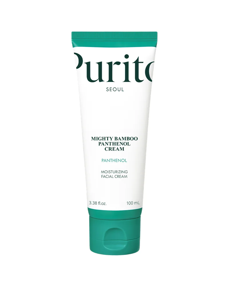 Envase de Mighty Bamboo Panthenol Cream sobre fondo blanco
