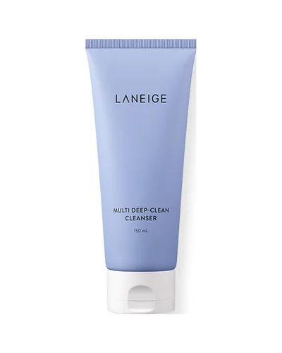 Tubo de Multi Deep Clean Cleanser sobre fondo blanco