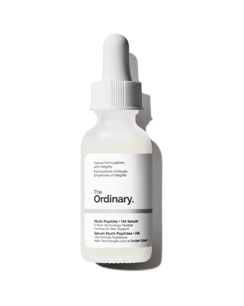 Envase de Multi-Peptide + HA Serum sobre fondo blanco