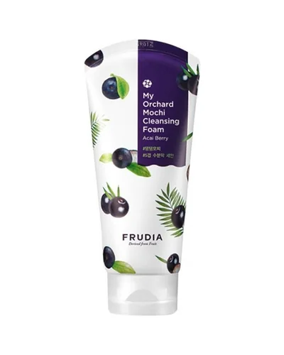Tubo de My Orchard Açaí Berry Mochi Cleansing Foam sobre fondo blanco